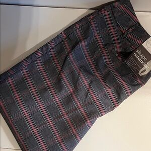 Women’s Plaid Dress Pants 18W | Shape Enhancing Stretch Trousers | NWT